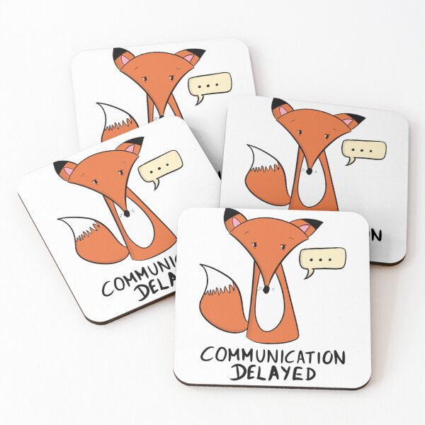 Item preview, Communication Delayed Funny Introvert Fox designed and sold by DesignFreakArt.