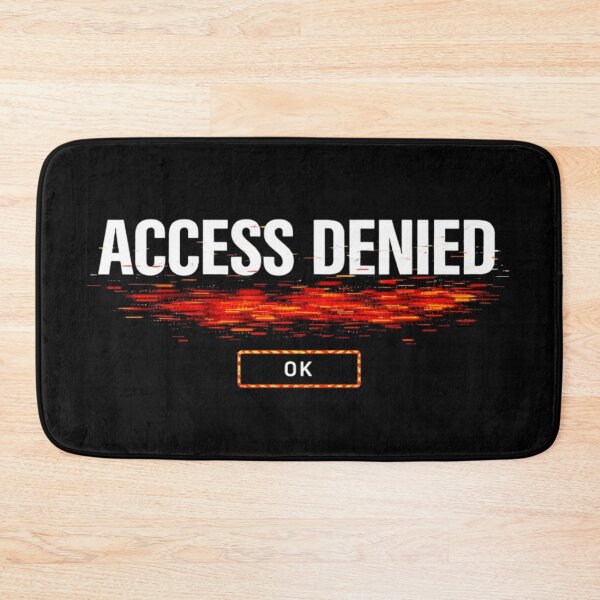 Item preview, Access Denied – Glitch Tech Streetwear Graphic Design designed and sold by Ataqhin.