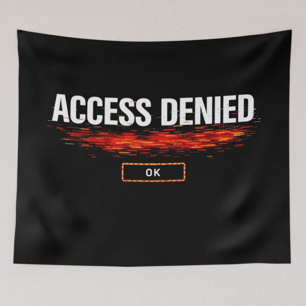 Item preview, Access Denied – Glitch Tech Streetwear Graphic Design designed and sold by Ataqhin.