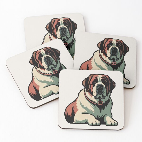 Item preview, Retro Saint Bernard Dog designed and sold by madtoyman.