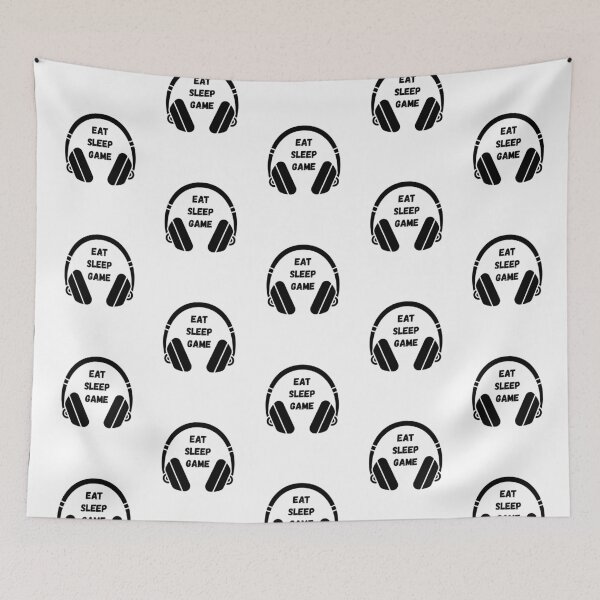 Item preview, Eat Sleep Game  Gamer Headphones designed and sold by ArtStudiobyIta.
