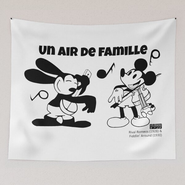 Item preview, Oswald and Mickey - A Family Resemblance (Rival Romeos, 1928; Fiddlin' Around, 1930) (French) designed and sold by eetoons1927.