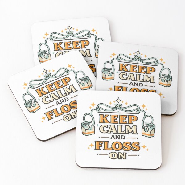 Item preview, Keep Calm and Floss On Retro Design designed and sold by raditya.