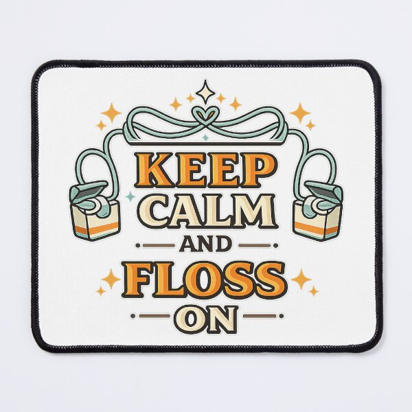Item preview, Keep Calm and Floss On Retro Design designed and sold by raditya.