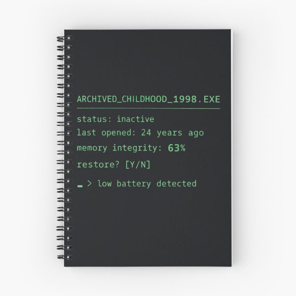 Artikelvorschau, Archivierte Kindheit 1998 – Wiederherstellen? [J/N] entworfen und verkauft von DesignsByHania.
