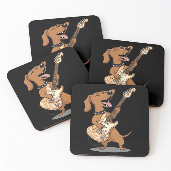 Item preview, Music Lover Funny Dog Playing Guitar Rock n Roll Dog Guitar Jamming Pup designed and sold by Meryem Mamouni.