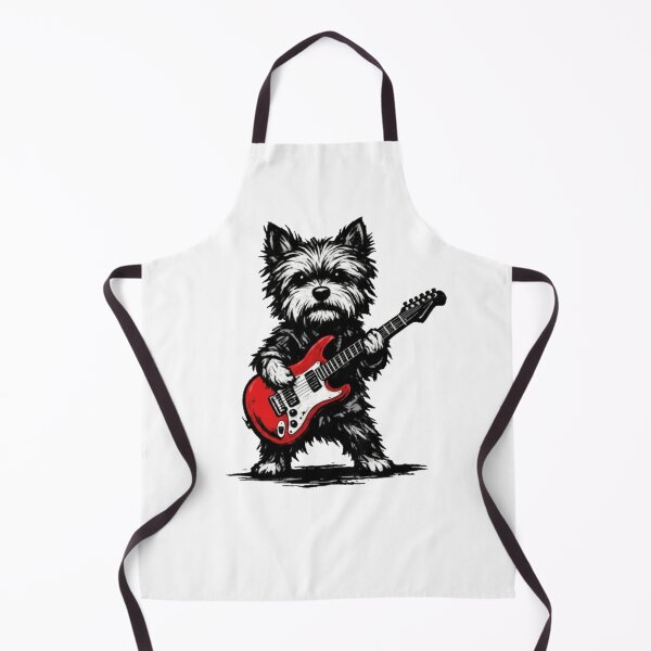 Item preview, Music Lover Funny Dog Playing Guitar Rock n Roll Dog Guitar Jamming Pup designed and sold by Meryem Mamouni.