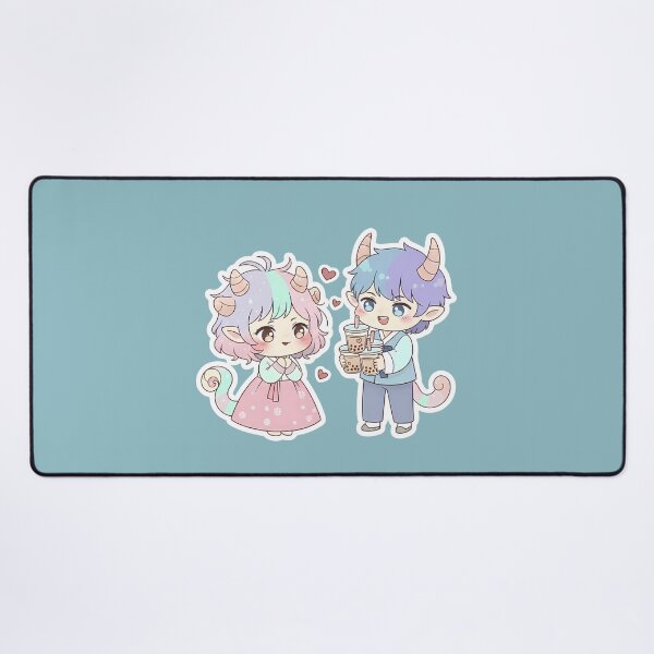 Item preview, kuimoul chibi couple in love designed and sold by kuimoul.
