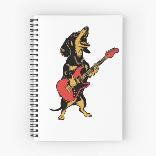 Item preview, Music Lover Funny Dog Playing Guitar Rock n Roll Dog Guitar  designed and sold by Meryem Mamouni.