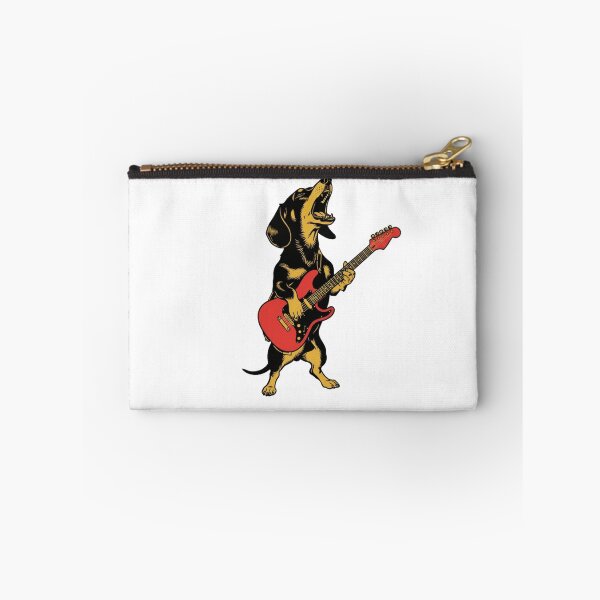 Item preview, Music Lover Funny Dog Playing Guitar Rock n Roll Dog Guitar  designed and sold by Meryem Mamouni.