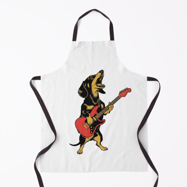 Item preview, Music Lover Funny Dog Playing Guitar Rock n Roll Dog Guitar  designed and sold by Meryem Mamouni.