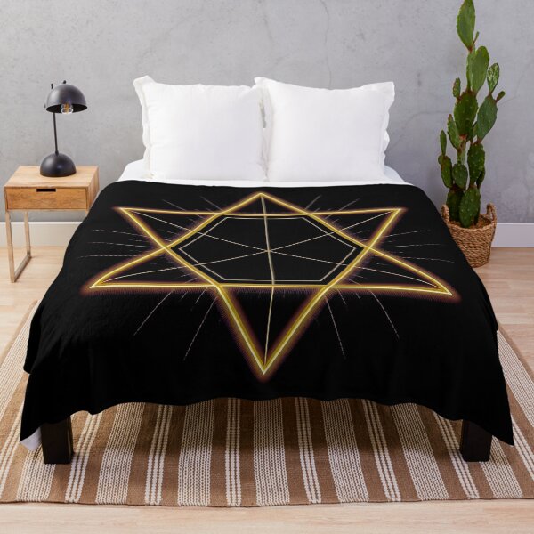 Item preview, Confidence Boosting Sacred Gold Hexagon Star Geometry Design designed and sold by ArtivaNest.