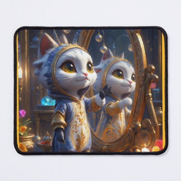 Item preview, Fantasy Cat Anthropomorphic Art designed and sold by Trinketsonline.