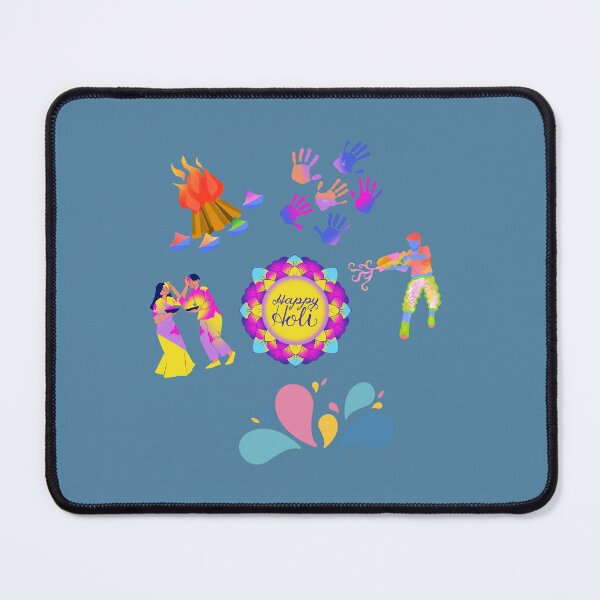Item preview, Happy Holi Colorful Festival Design | Indian Festival Art Celebration Illustration designed and sold by CreativePallavi.
