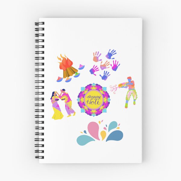 Item preview, Happy Holi Colorful Festival Design | Indian Festival Art Celebration Illustration designed and sold by CreativePallavi.