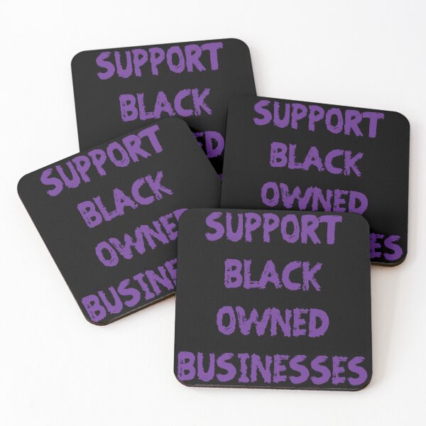 Item preview, SUPPORT BLACK OWNED BUSINESSES (Purple Paint) designed and sold by RoyalLuxuryApp.
