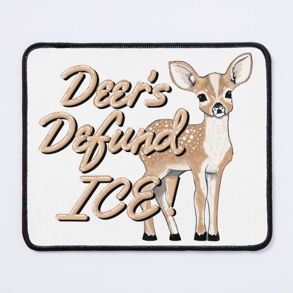 Item preview, Deer's Defund ICE! - Original Art Print designed and sold by DesignsByADiva.