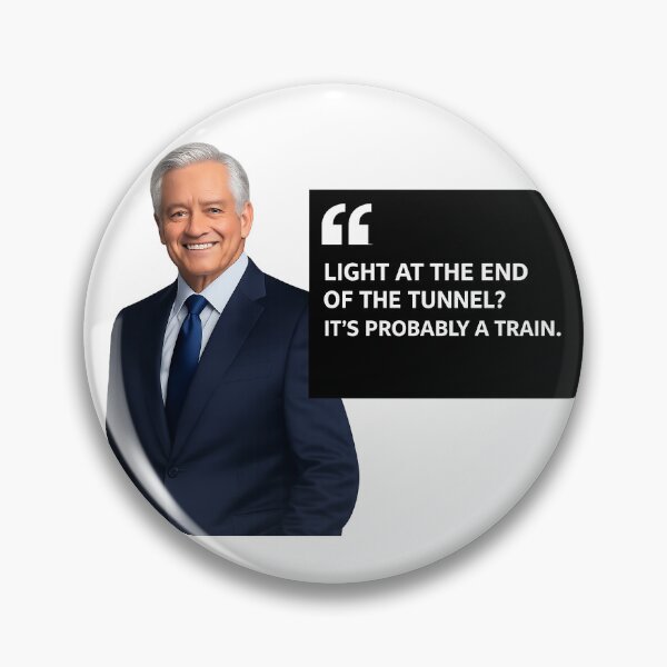 Item preview, Light at the End of the Tunnel? It’s Probably a Train – Dark Humor Motivational Quote designed and sold by StrayaDesign.
