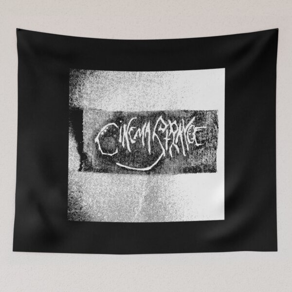 Item preview, Cinema Strange deathrock goth band text name logo artwork stuff for dark punks T-Shirt designed and sold by BertrandClem.