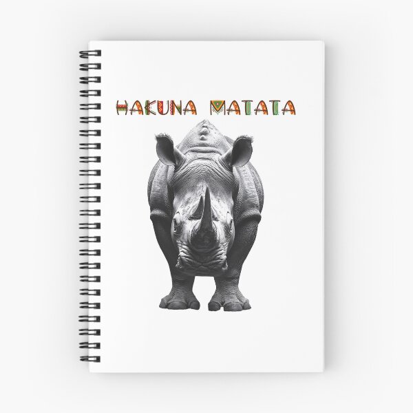 Item preview, No Worries (Hakuna Matata) Vicious Rhino Adventure designed and sold by KAUKUDESIGNS.