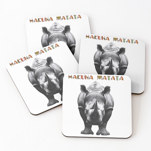 Item preview, No Worries (Hakuna Matata) Vicious Rhino Adventure designed and sold by KAUKUDESIGNS.