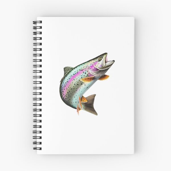 Item preview, Rainbow Trout Fly Fishing Pattern – Angler Gear & Tackle Illustration designed and sold by Color4Nature.