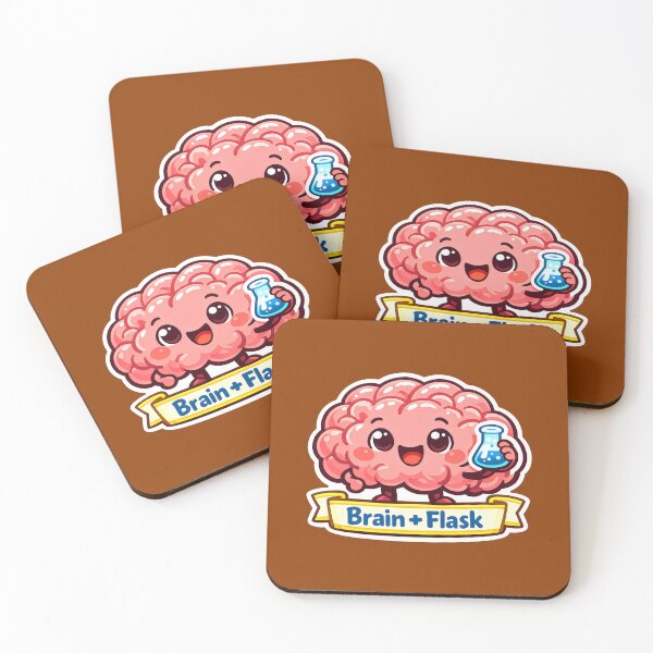 Item preview, Smiling Brain and Flask for Psychology Major designed and sold by SplashTastic.