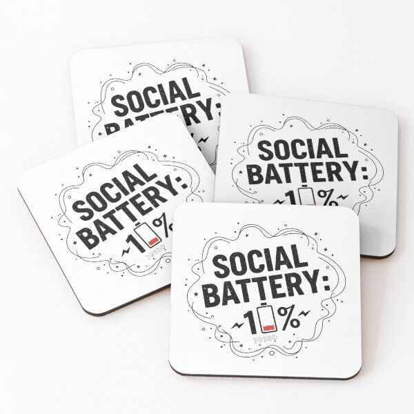 Item preview, Social Battery:  1% Funny Quote T-Shirt | Introvert Humor Gift | Mental Health Tee designed and sold by pixelandpalette.