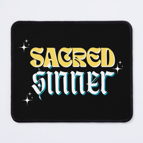 Item preview, Sacred Sinner | Gold Cyan Y2K Gothic Aesthetic Streetwear designed and sold by JB-designstudio.