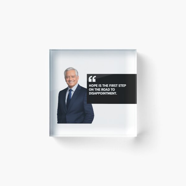 Item preview, Hope Is the First Step on the Road to Disappointment – Dark Humor Motivational Quote designed and sold by StrayaDesign.