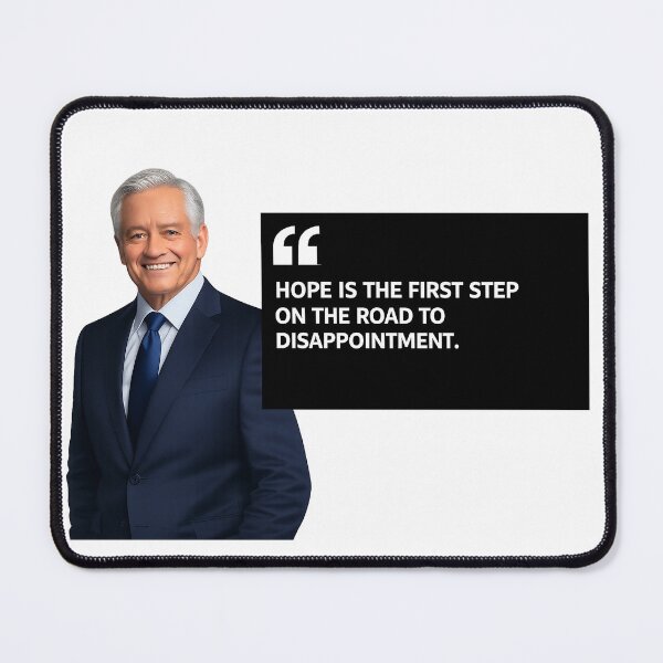 Item preview, Hope Is the First Step on the Road to Disappointment – Dark Humor Motivational Quote designed and sold by StrayaDesign.