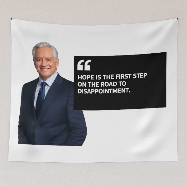 Item preview, Hope Is the First Step on the Road to Disappointment – Dark Humor Motivational Quote designed and sold by StrayaDesign.