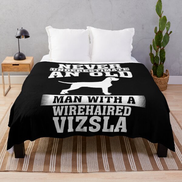 Item preview, Never Underestimate an Old Man with Wirehaired Vizsla designed and sold by CosmoKitsch.