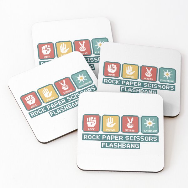 Item preview, Rock Paper Scissors Flashbang Pixel Gaming Meme designed and sold by LunaMagicStudio.