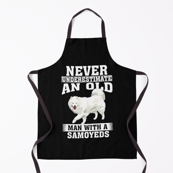 Item preview, Never Underestimate an Old Man with Samoyeds designed and sold by CosmoKitsch.