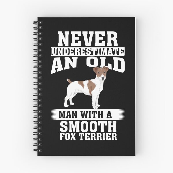 Item preview, Never Underestimate an Old Man with Smooth Fox Terrier designed and sold by CosmoKitsch.
