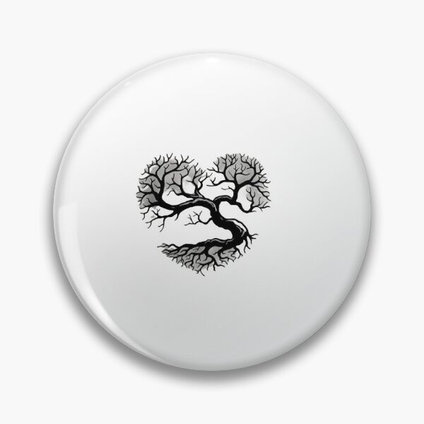Item preview, Heart Shaped Black and White Tree of Life designed and sold by DeepFeels78.
