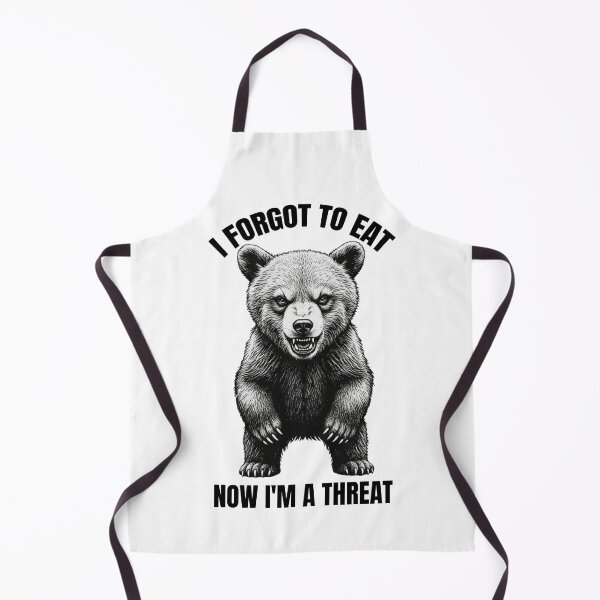 Item preview, Hangry Bear - I Forgot To Eat And Now I Am A Threat | Funny Angry Bear Sticker T-Shirt designed and sold by MuggyandMo.