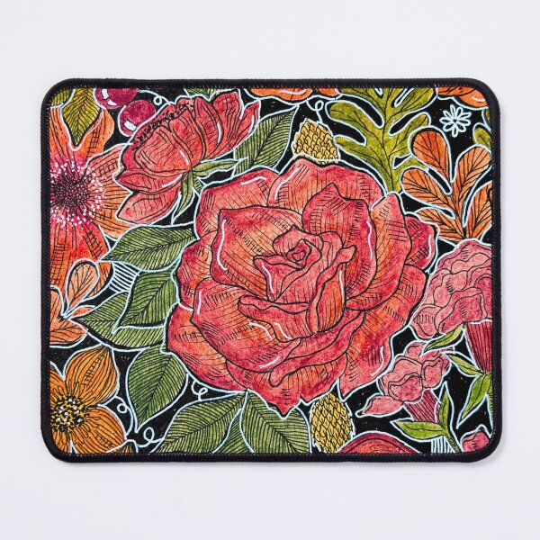 Item preview, Autumn Flame - Orange themed pattern designed and sold by flowersbysi.