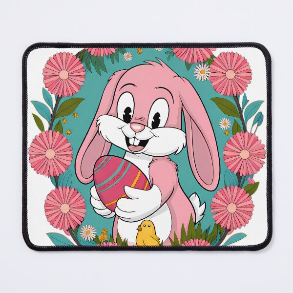 Item preview, Easter Bunny with Egg – Colorful Spring Illustration designed and sold by Art-Arcade6.