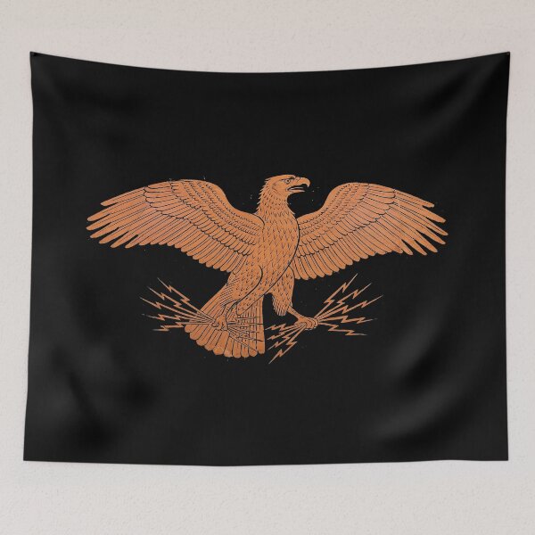 Item preview, The Divine Courier: Ancient Greek Red-Figure Eagle of Zeus designed and sold by FreiherrPK.