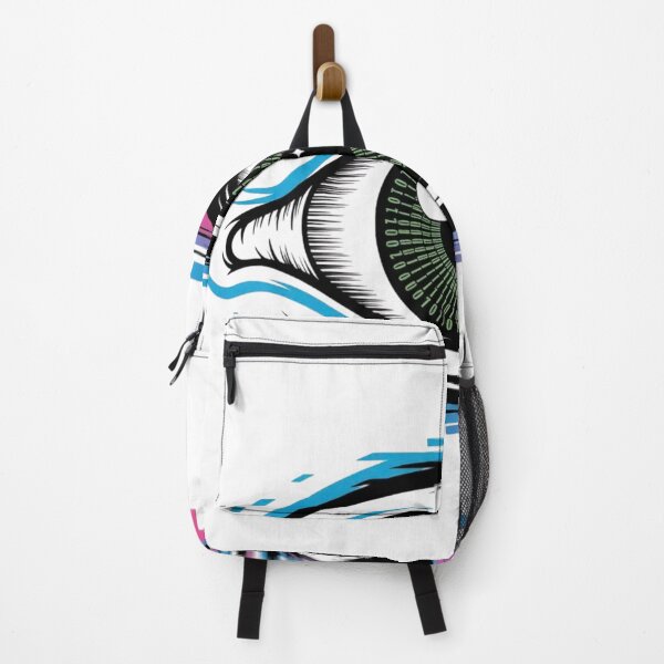 Item preview, Vaporwave Cyber Eye with Binary Code designed and sold by Mr-wow.