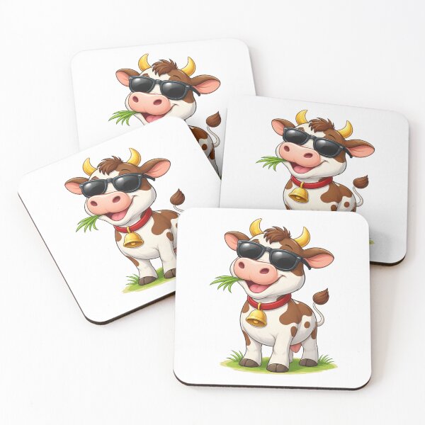 Item preview, Cool Cow Wearing Sunglasses designed and sold by PriyankaSonara.