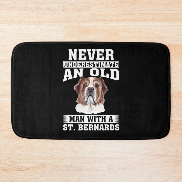 Item preview, Never Underestimate an Old Man with St. Bernards designed and sold by CosmoKitsch.