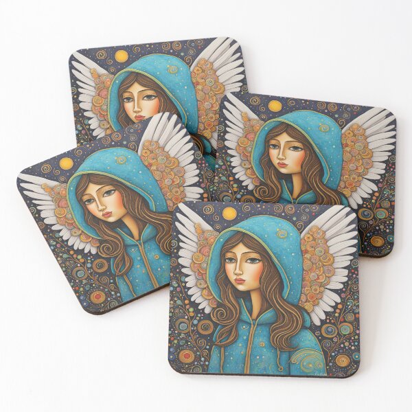 Item preview, Angel with wings wearing a hoodie Dancing  designed and sold by Colin Bentham.