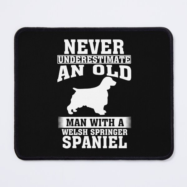 Item preview, Never Underestimate an Old Man with Welsh Springer Spaniel designed and sold by CosmoKitsch.