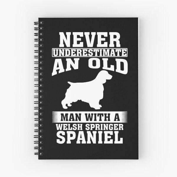Item preview, Never Underestimate an Old Man with Welsh Springer Spaniel designed and sold by CosmoKitsch.