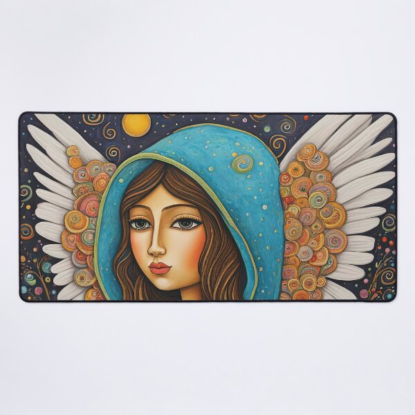 Item preview, Angel with wings wearing a hoodie Dancing designed and sold by Colin Bentham.