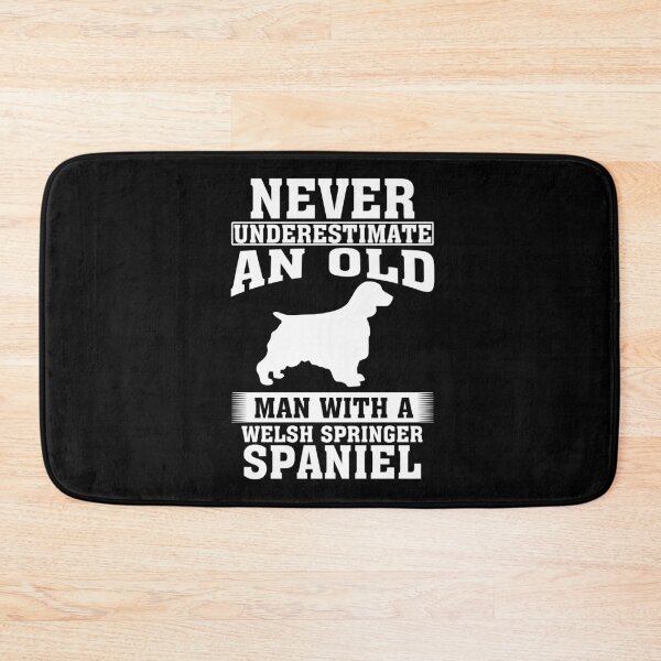 Item preview, Never Underestimate an Old Man with Welsh Springer Spaniel designed and sold by CosmoKitsch.