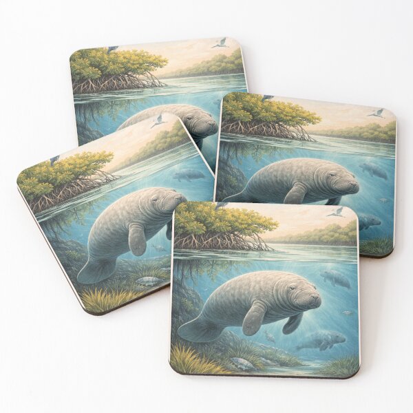 Item preview, Florida Manatee - Everglades Florida  designed and sold by PamLeeDesign.